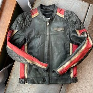 VINTAGE Triumph Motorcycle leather jacket